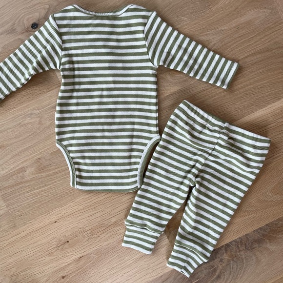 Milking It Striped Baby Outfit - Picture 5 of 7